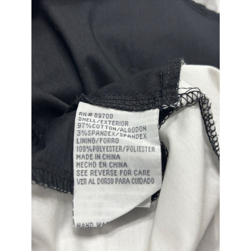R&K Originals Halter Dress 10 Black White Floral Embroidered V-Neck Chic Retro - Picture 9 of 13